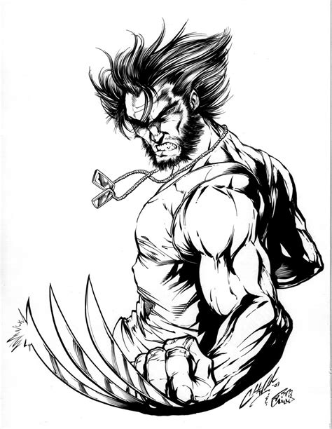 Printable Wolverine Coloring Pages